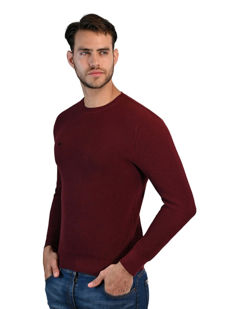 Suéter en color vino Casual Confort para Hombre, marca LEE.